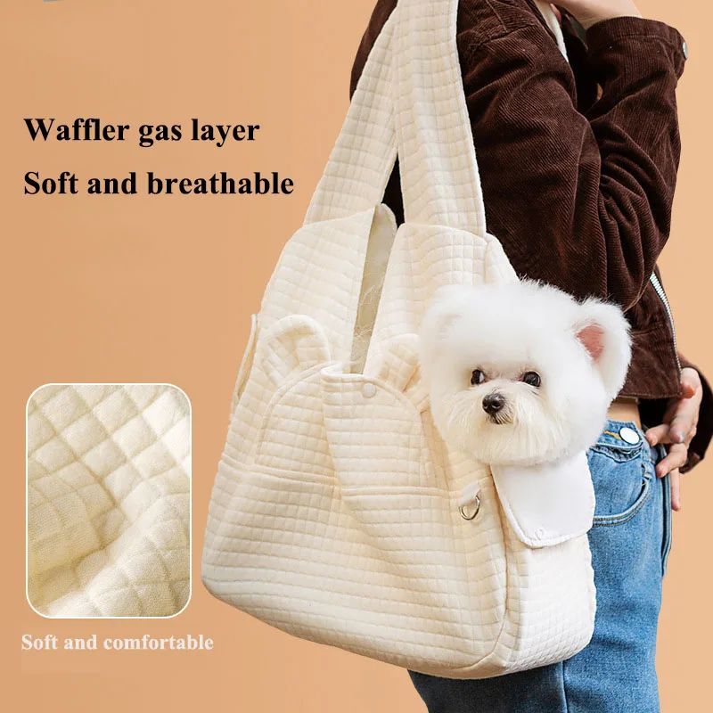 Breathable Cross Design Pet Carrier Backpack For Outdoor Travel