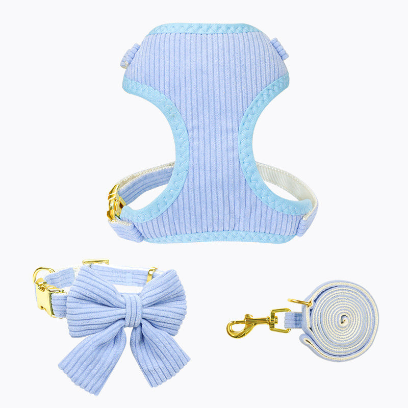 Adjustable Pet Leash And Harness Set For Outdoor Walking