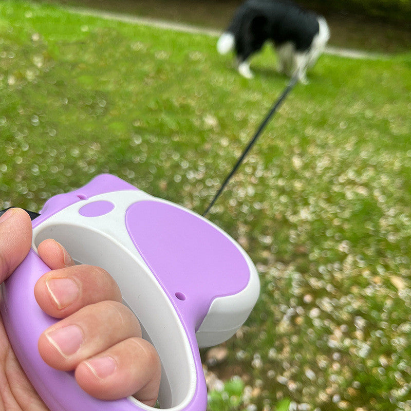 Retractable Lighted Adjustable Pet Rope Leash For Night Walking