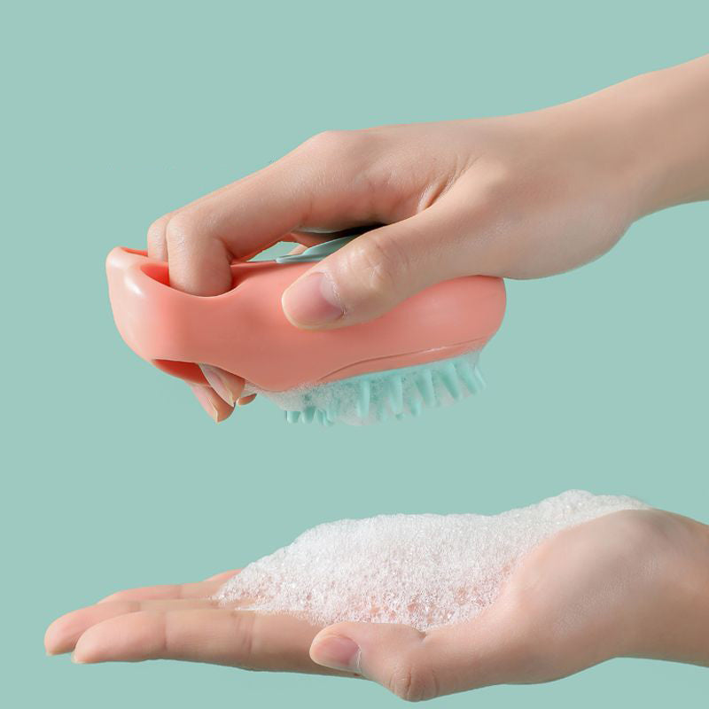 Claw Bath Massage Grooming Cleaning Pet Brush