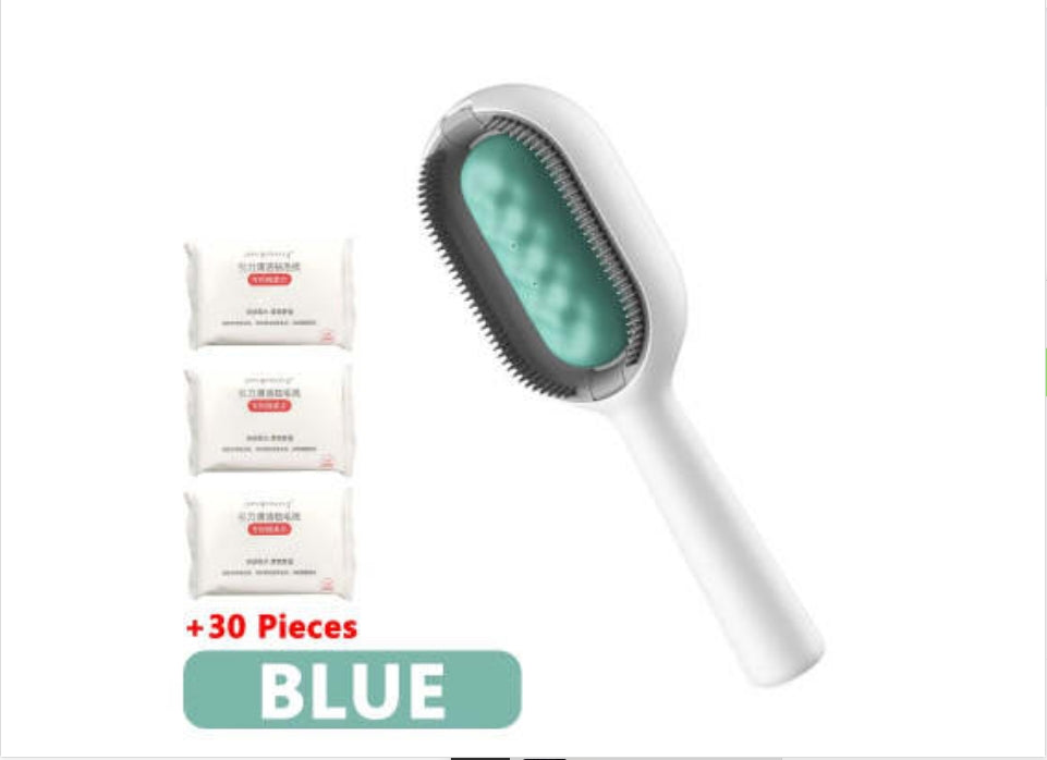 Pet Dematting Grooming Brush For Hair Removal And Cleaning Tool