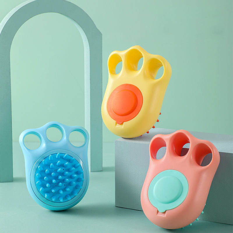 Claw Bath Massage Grooming Cleaning Pet Brush