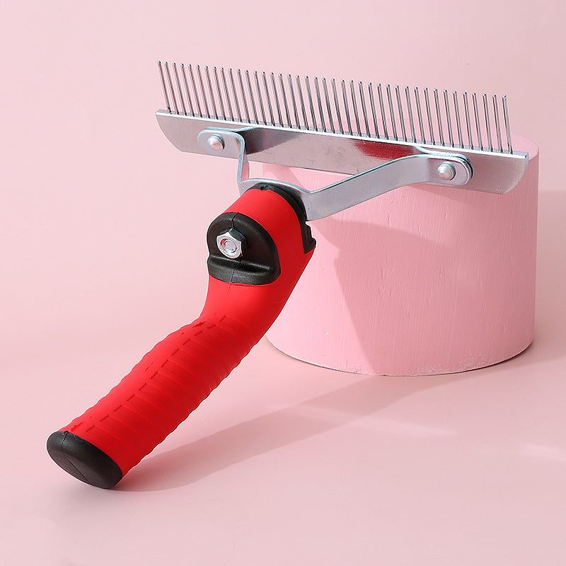 Extra Large Pet Rake Grooming Comb For Deshedding And Detangling
