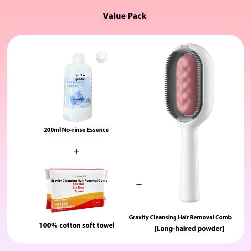 Pet Dematting Grooming Brush For Hair Removal And Cleaning Tool