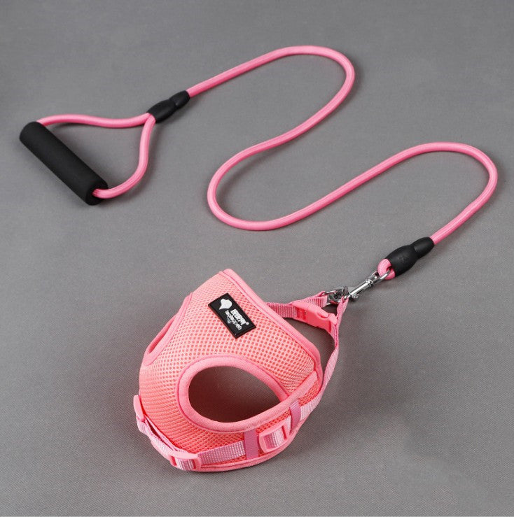 Adjustable Pet Collar And Leash Set For Daily Walking Use