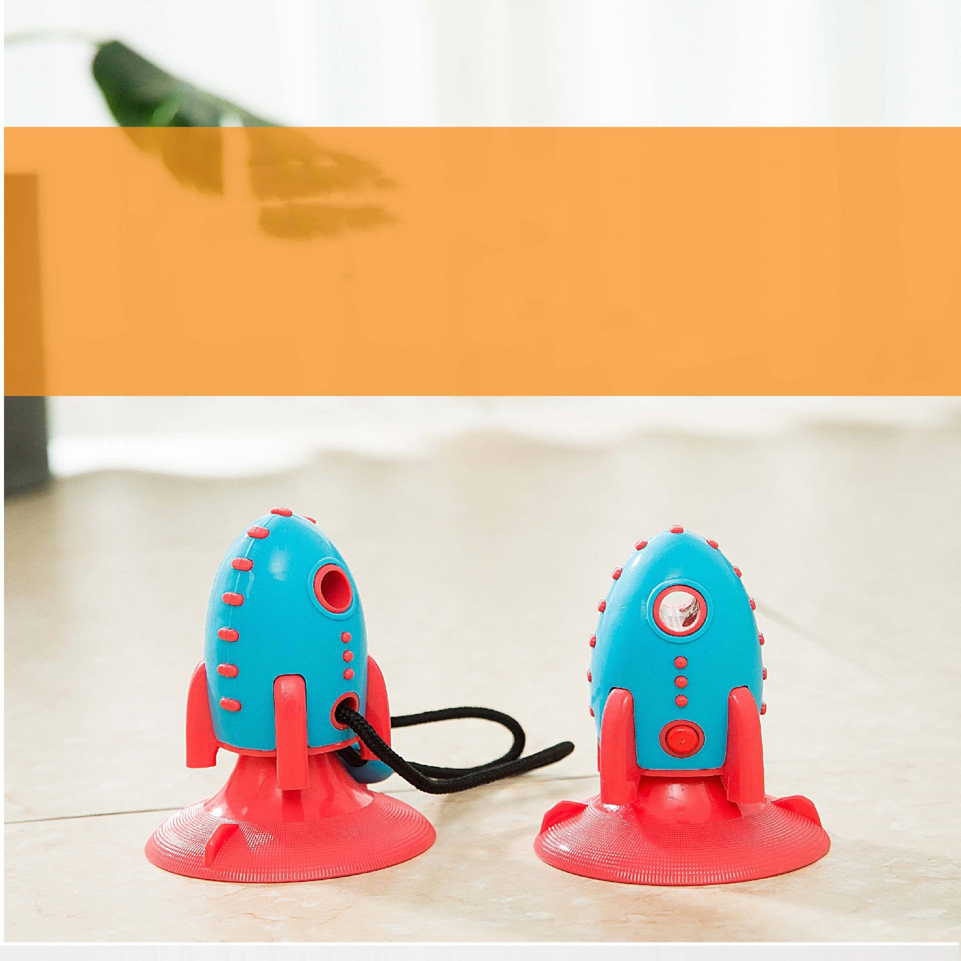 Rocket Food Dispensing Bite Resistant Pet Toy