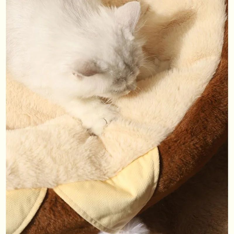 Round Warm Plush Pet Sofa Bed Cushion