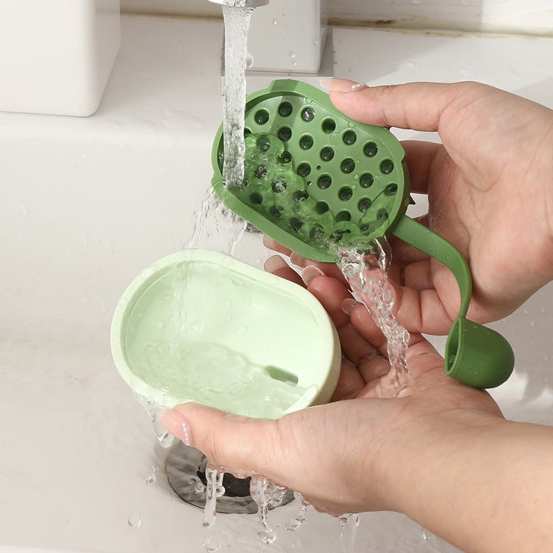 Soft Gel Shampoo Massage Bath Cleaning Pet Brush