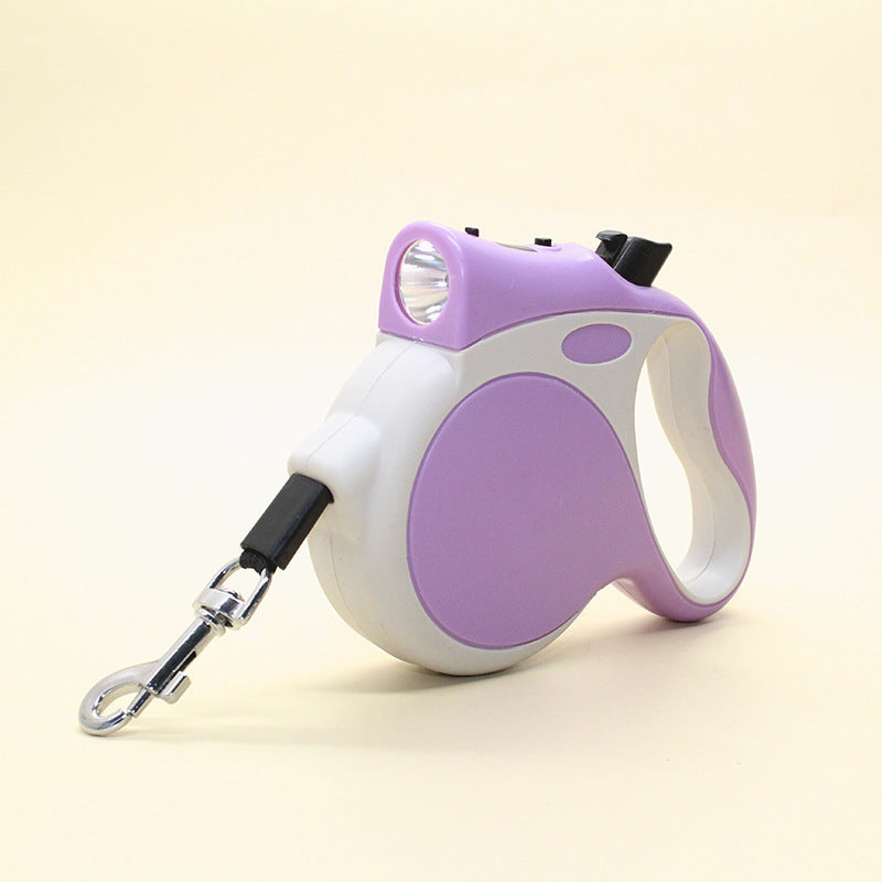 Retractable Lighted Adjustable Pet Rope Leash For Night Walking