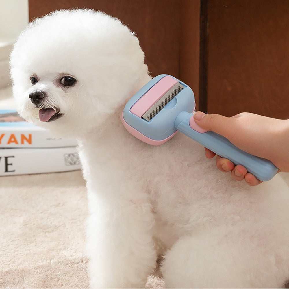 Pet Deshedding Grooming Brush For Hair And Fur Removal Tool