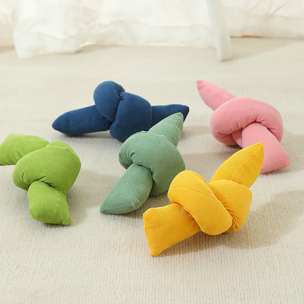 Natural Cotton Knot Chew Tug Interactive Pet Rope Toy