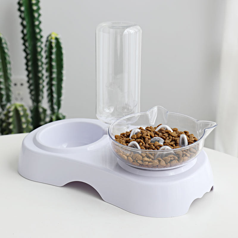 Transparent Plastic Pet Feeding And Drinking Bowl For Daily Use