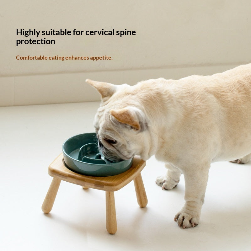 Slow-Feeding Anti-Choking Feeder Tip-Proof Bowl