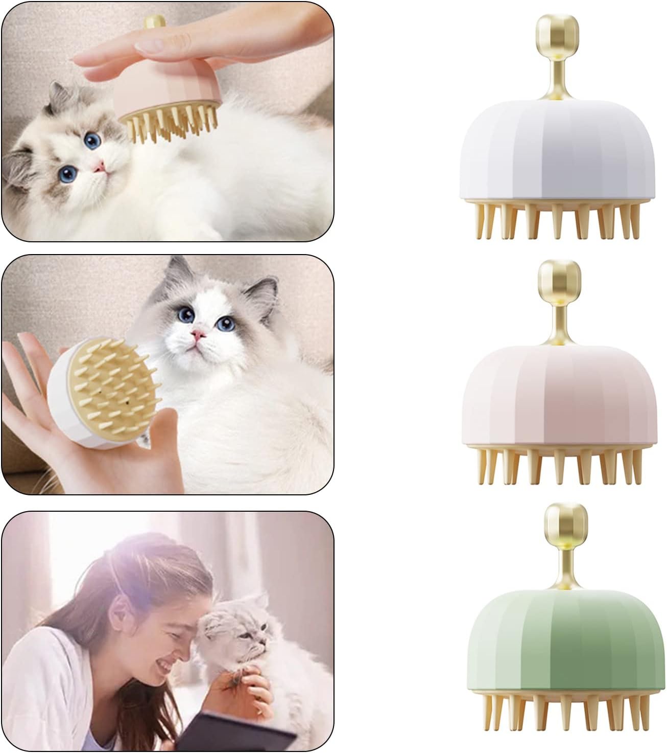Bath Massage Grooming Shampoo Cleaning Pet Brush