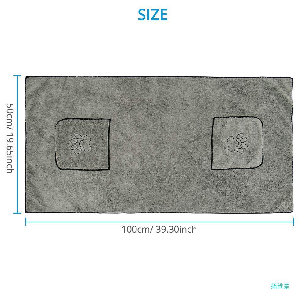 Super Absorbent Pet Bathrobe And Bath Towel