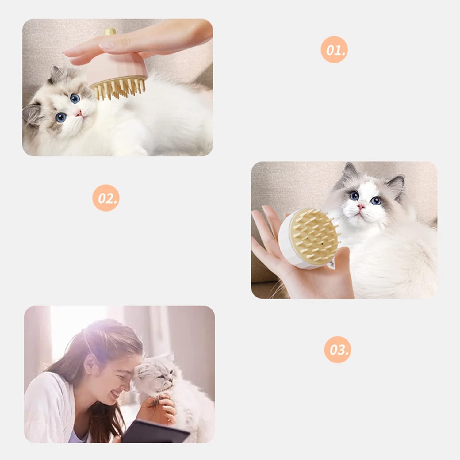 Bath Massage Grooming Shampoo Cleaning Pet Brush