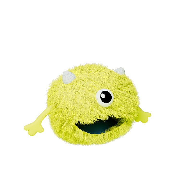 Machine Washable Fluffy Round Calming Plush Pet Bed