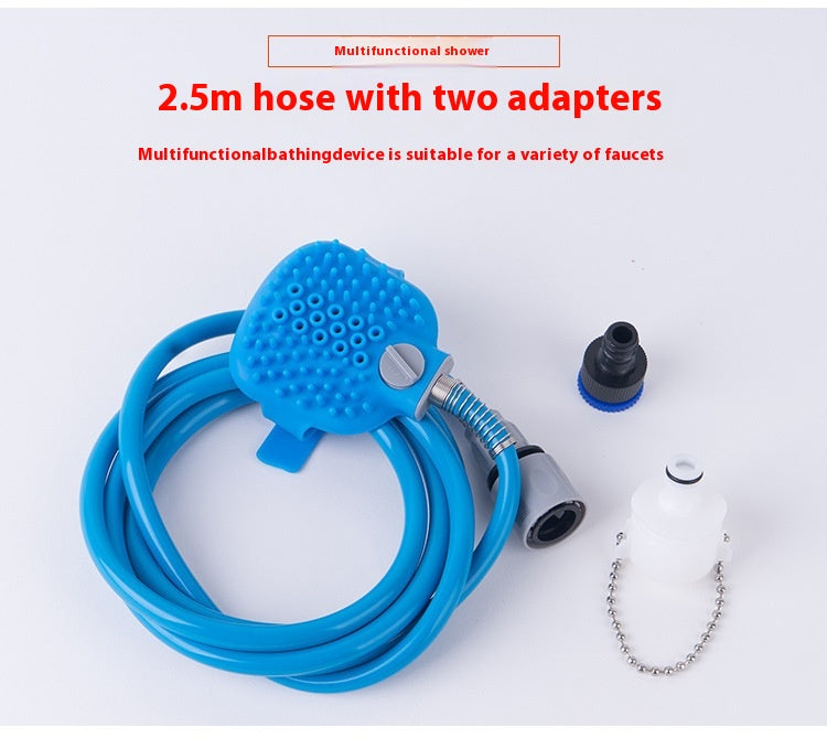 Pet Bathing Gloves With Silicone Nozzle Massage Brush