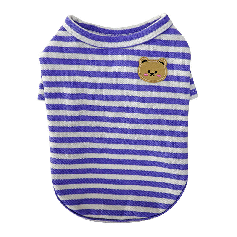 Summer Breathable Pet T Shirt Lightweight Apparel
