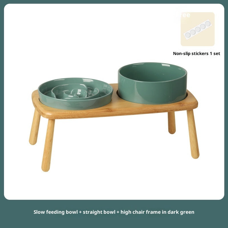 Slow-Feeding Anti-Choking Feeder Tip-Proof Bowl