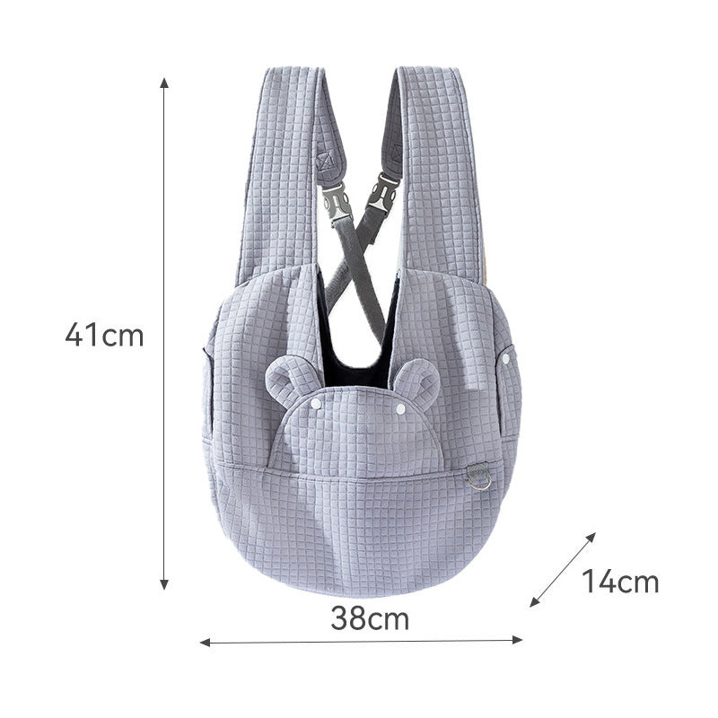 Breathable Cross Design Pet Carrier Backpack For Outdoor Travel