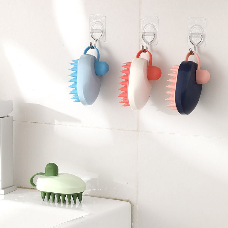 Soft Gel Shampoo Massage Bath Cleaning Pet Brush
