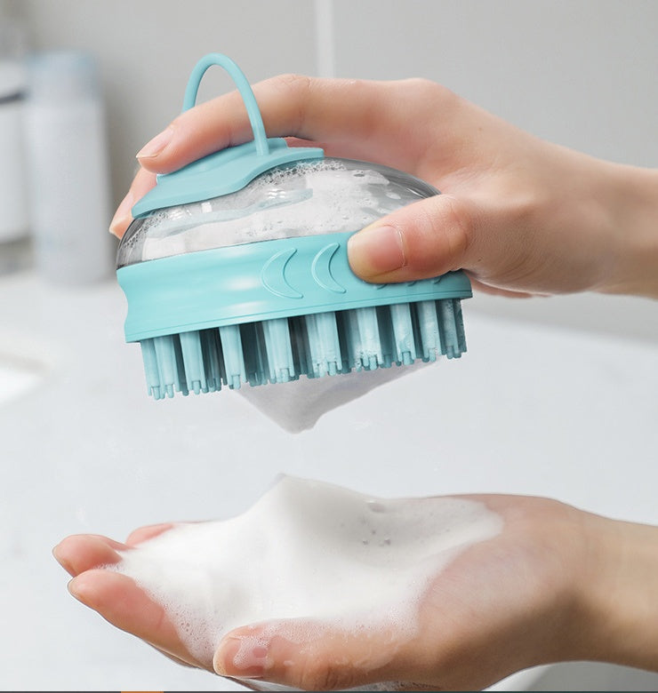 Pet Bath Massage Brush Grooming Cleaning Tool