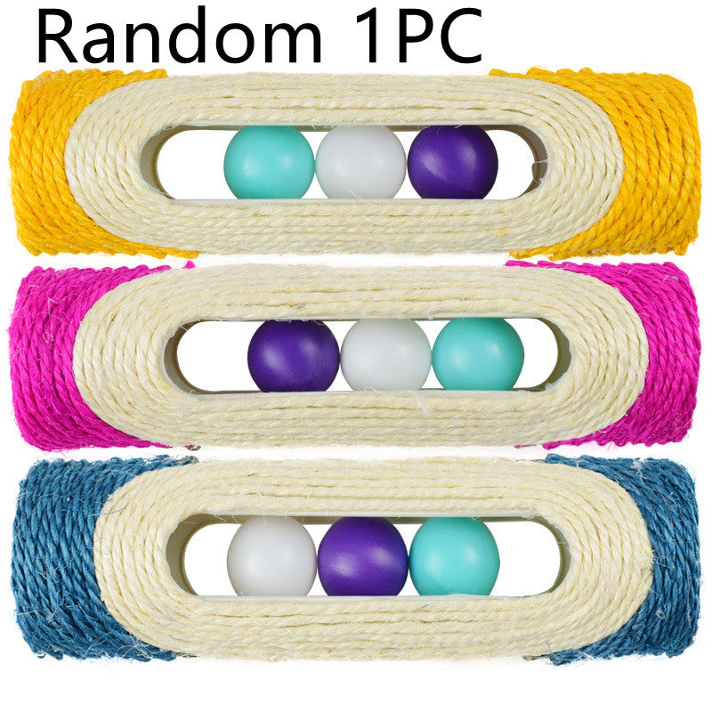 Triple Sisal Drum Interactive Pet Toy
