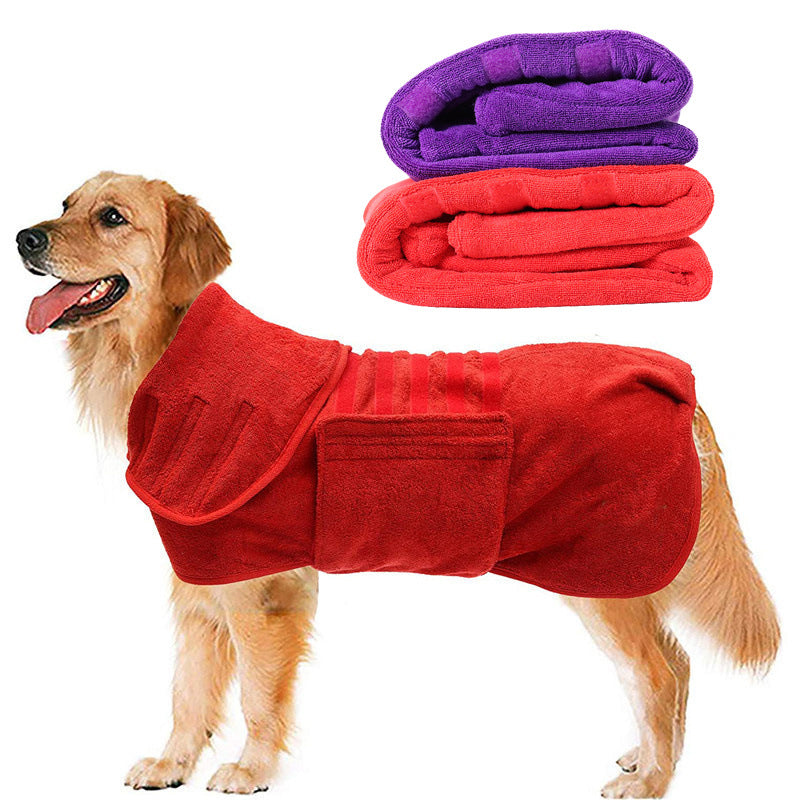 Super Absorbent Quick-Drying Fiber Pet Bath Towel