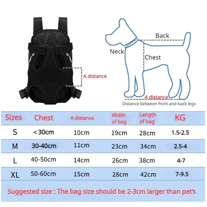 Breathable Adjustable Pet Carrier Backpack For Outdoor Travel