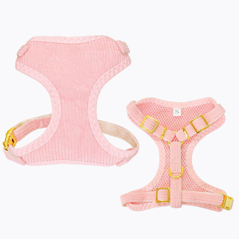 Adjustable Pet Leash And Harness Set For Outdoor Walking