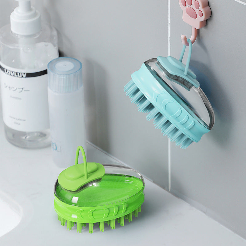 Pet Bath Massage Brush Grooming Cleaning Tool