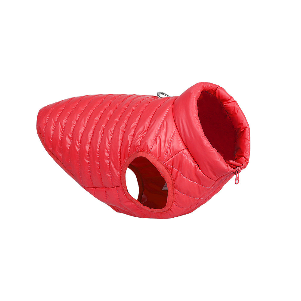 Autumn Winter Nylon Zipper Pet Jacket Warm Apparel