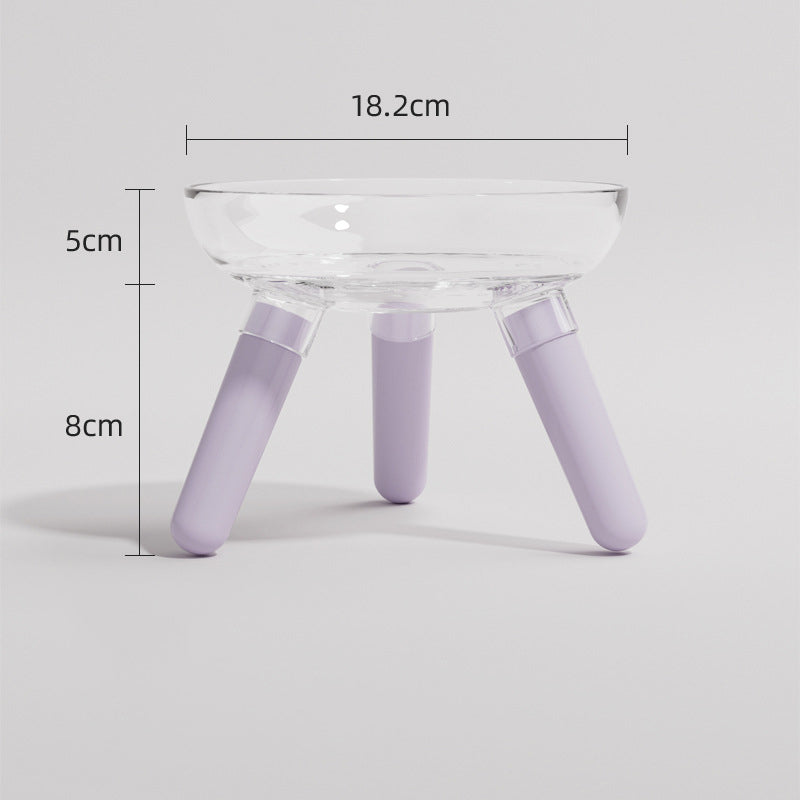 Transparent Anti Knock Pet Feeding And Water Bowl For Household Use