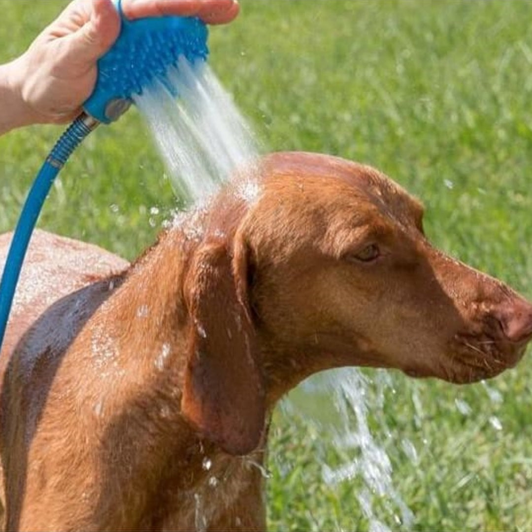 Pet Bathing Gloves With Silicone Nozzle Massage Brush