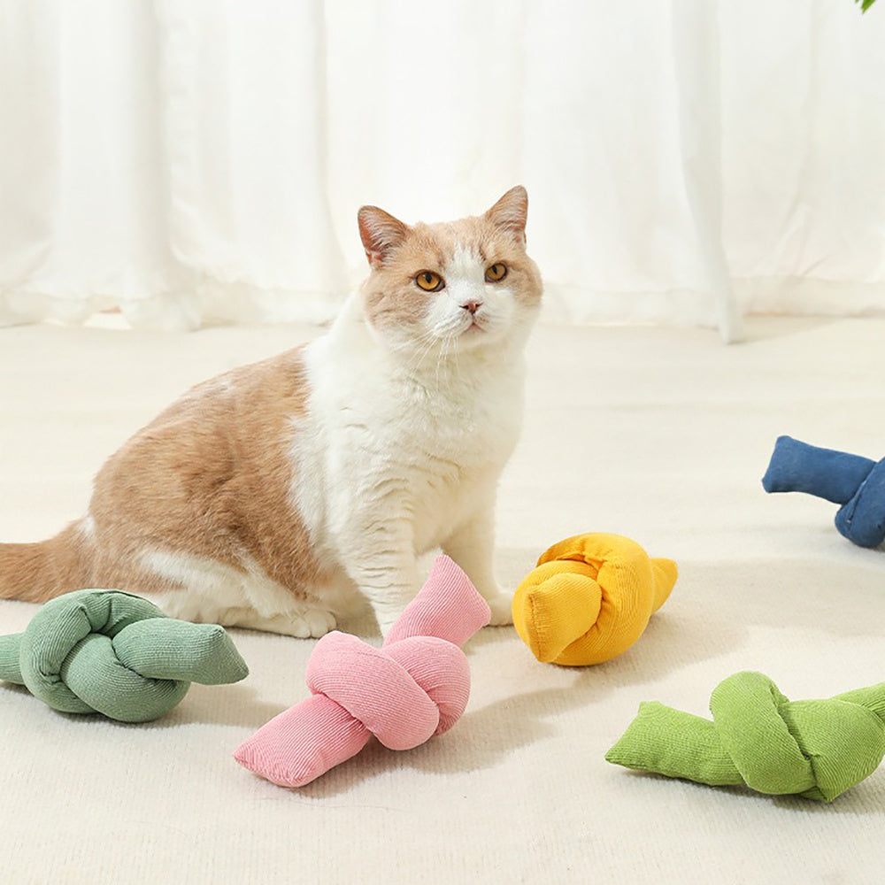 Natural Cotton Knot Chew Tug Interactive Pet Rope Toy