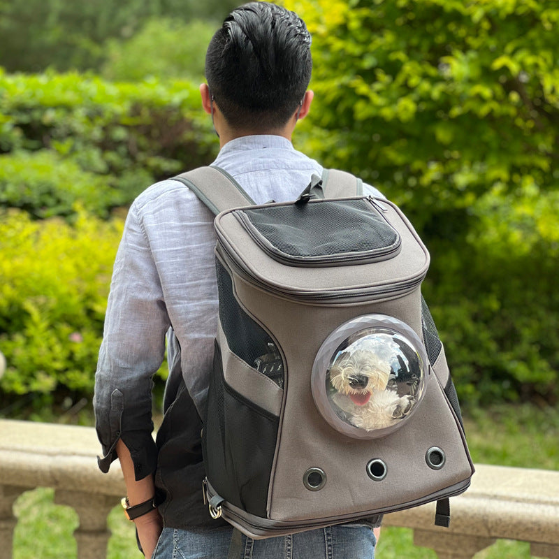 Portable Backpack Style Pet Carrier For Medium Sized Pets