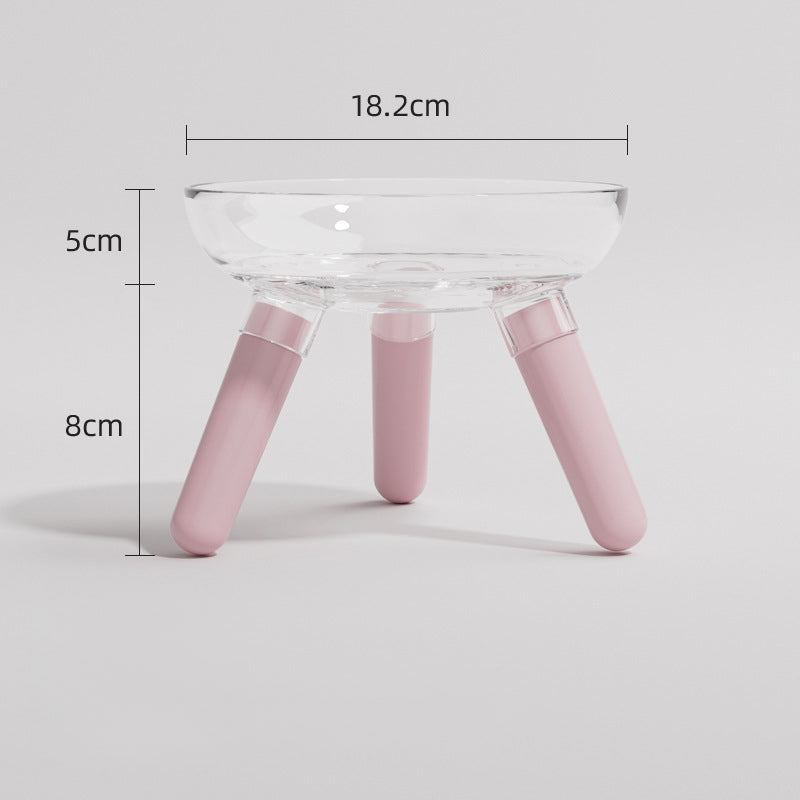 Transparent Anti Knock Pet Feeding And Water Bowl For Household Use