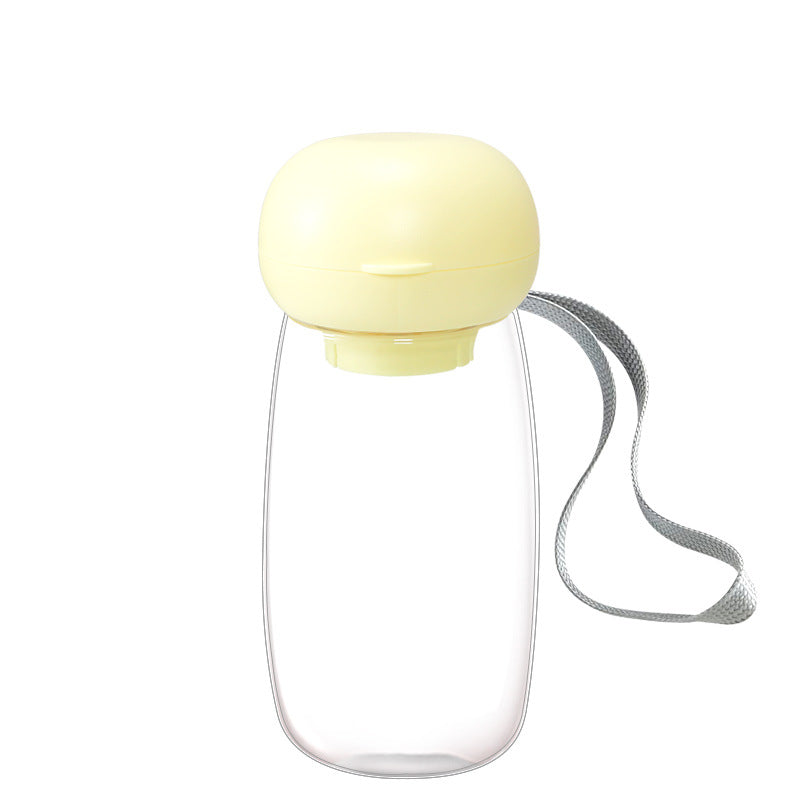 Portable Pet Water Bottle With Built In Feeding Cup For Travel