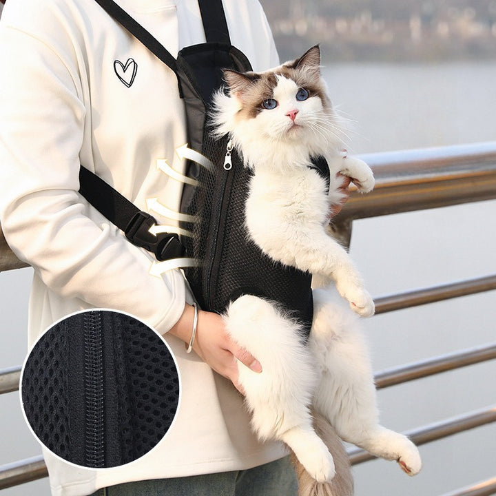 Breathable Adjustable Pet Carrier Backpack For Outdoor Travel