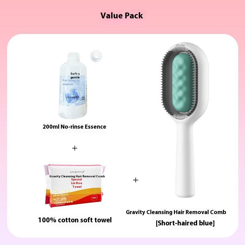 Pet Dematting Grooming Brush For Hair Removal And Cleaning Tool