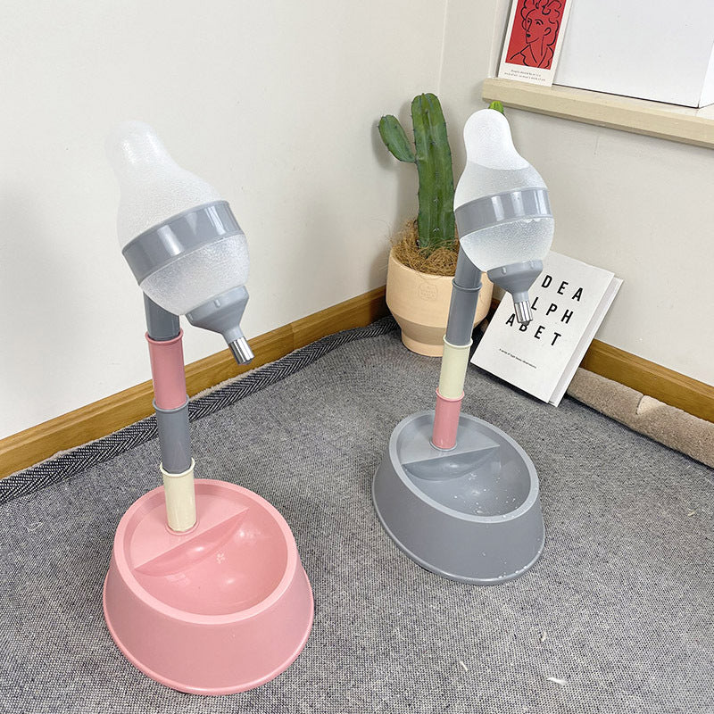 Automatic Pet Water Dispenser Stand Feeder Bowl Adjusting Height Water