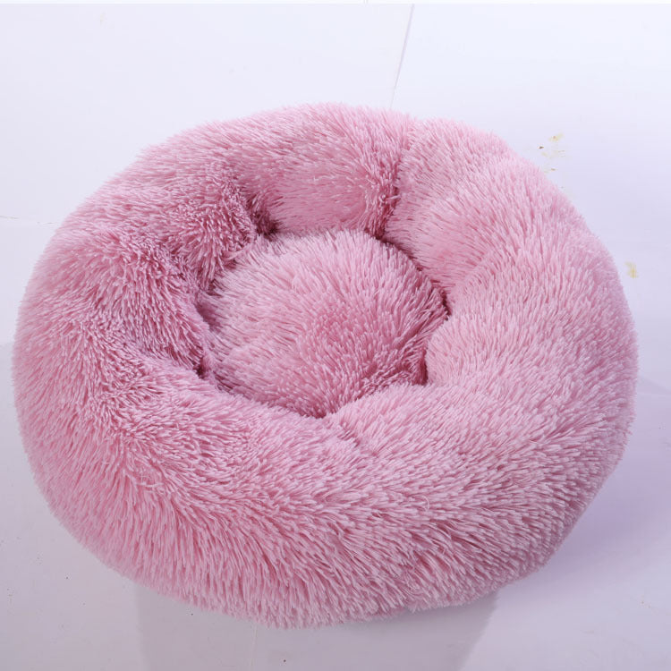 Round Cotton Warm Pet Winter Sleeping Bed