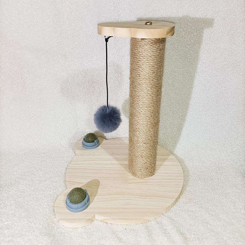 Solid Wood Turntable Bite Resistant Interactive Pet Toy