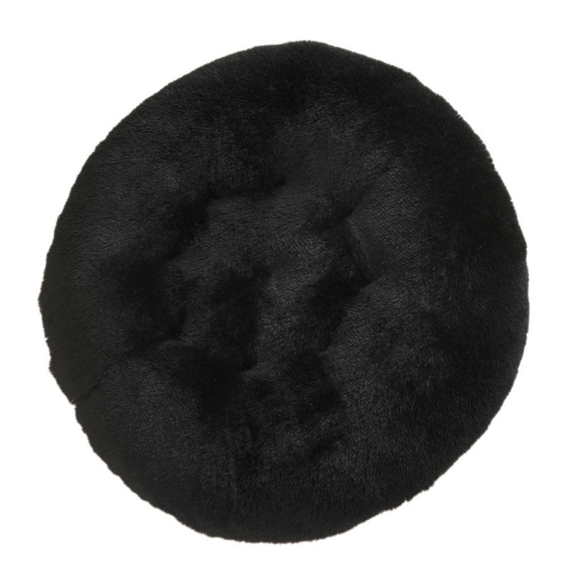Round Pet Mat Bed Plush Warm Sleep