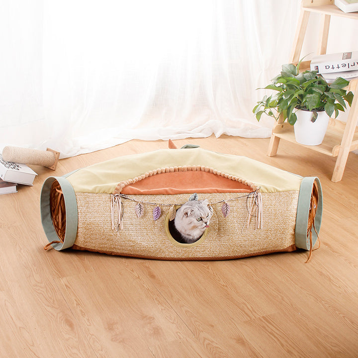Net Style Rolling Tunnel Interactive Pet Supplies Toy