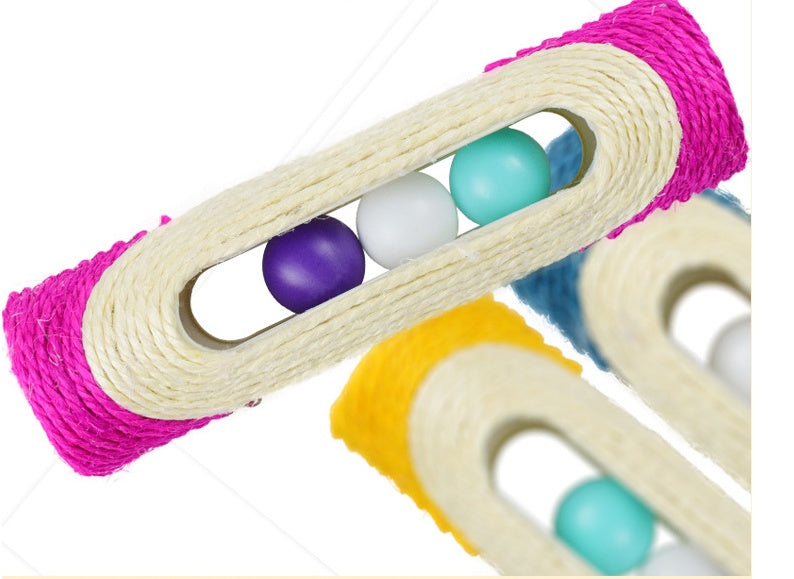 Triple Sisal Drum Interactive Pet Toy