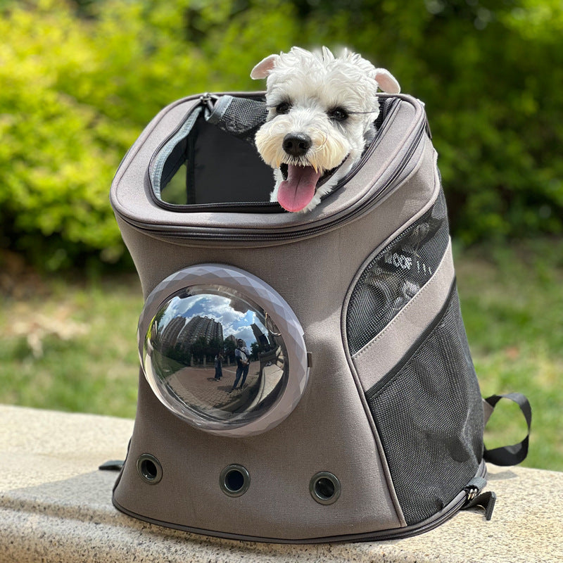 Portable Backpack Style Pet Carrier For Medium Sized Pets