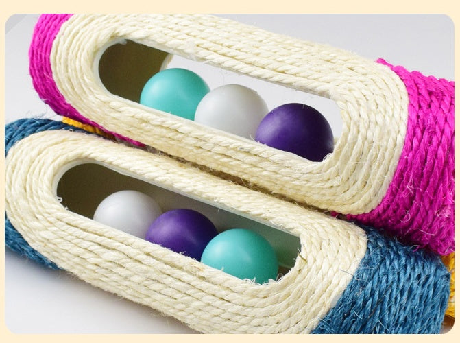 Triple Sisal Drum Interactive Pet Toy