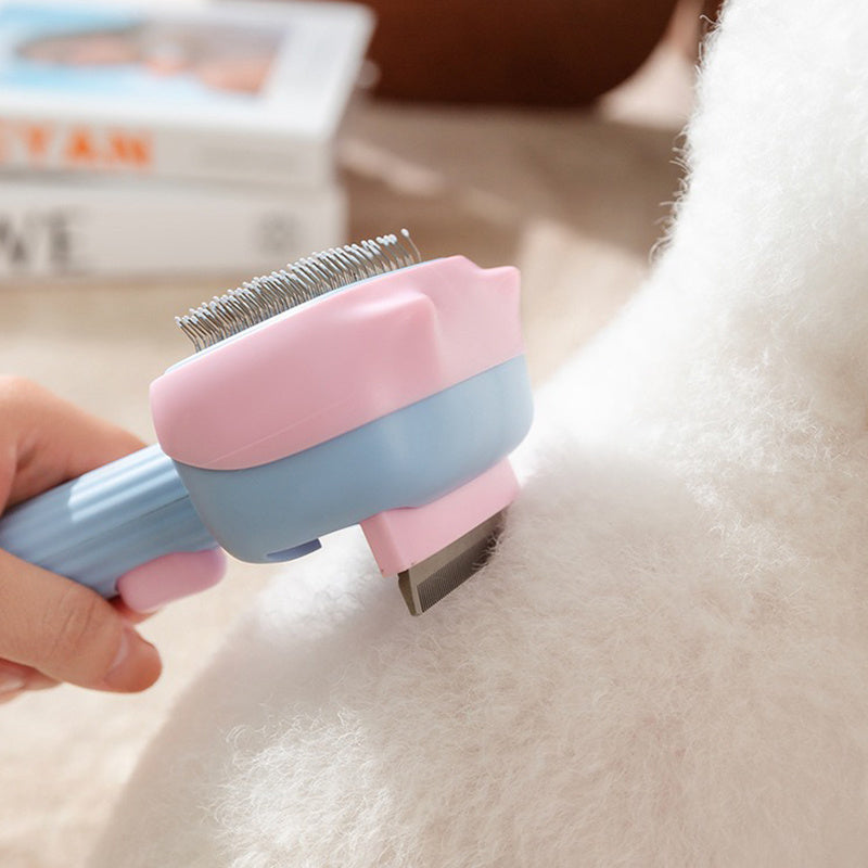 Pet Deshedding Grooming Brush For Hair And Fur Removal Tool